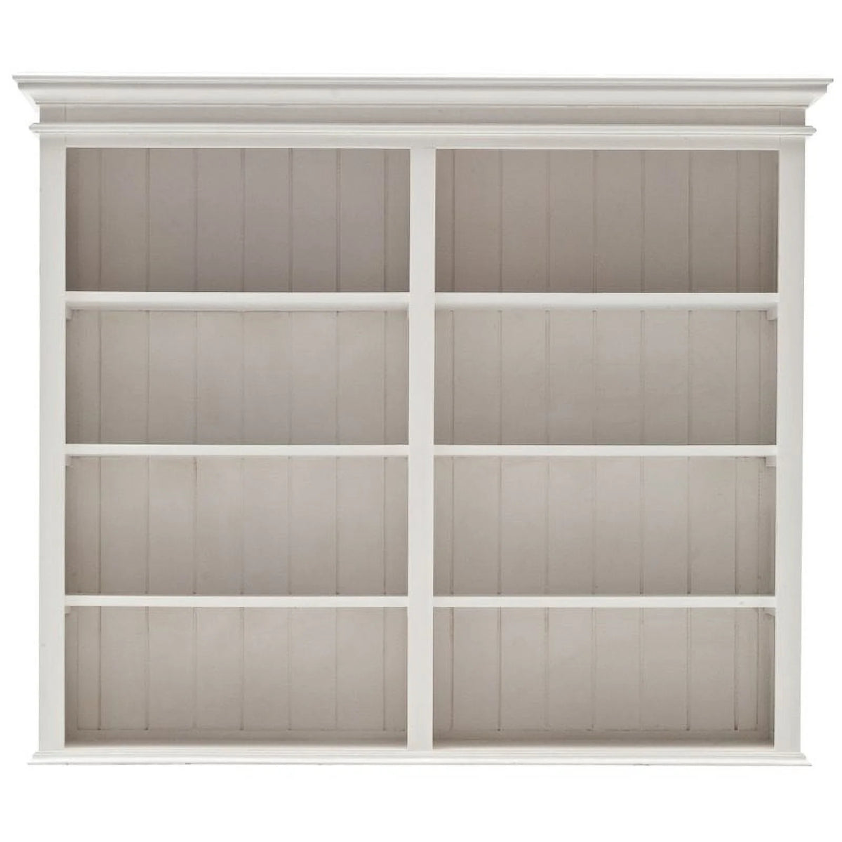 Storage Cabinet with Hutch in Pure White H773