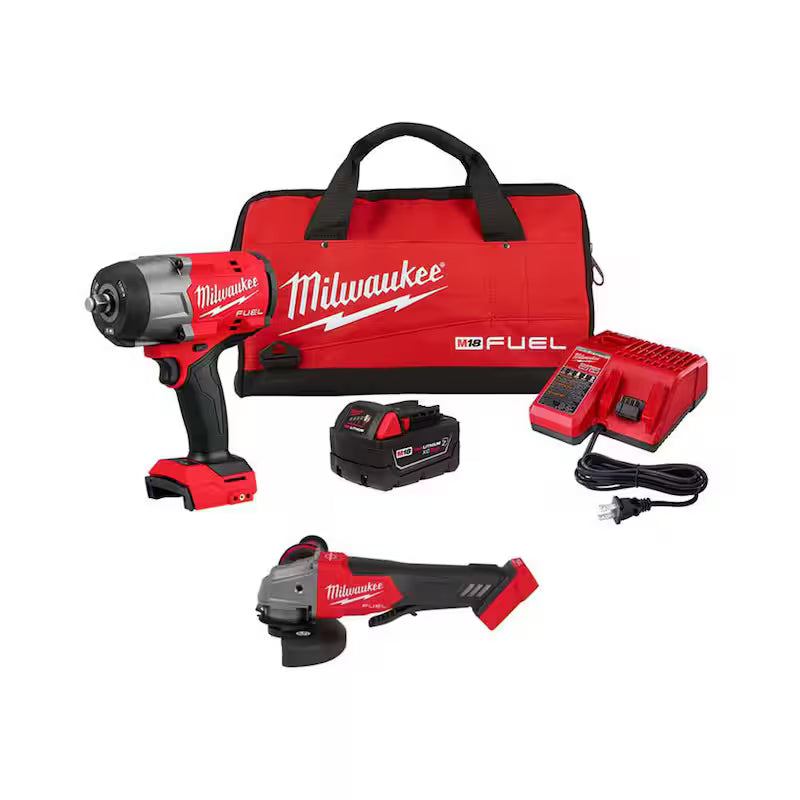 18V Lithium-Ion Brushless Cordless 1/2 in. Impact Wrench with Friction Ring Kit R36217