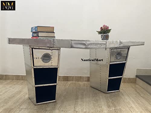 Aviator Wing Desk Aluminium Desk 72 Inches P37842