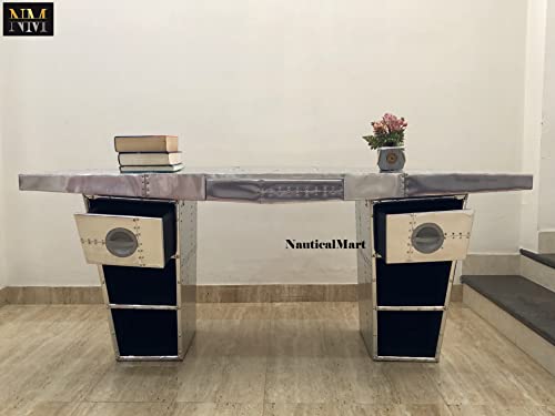 Aviator Wing Desk Aluminium Desk 72 Inches P37842