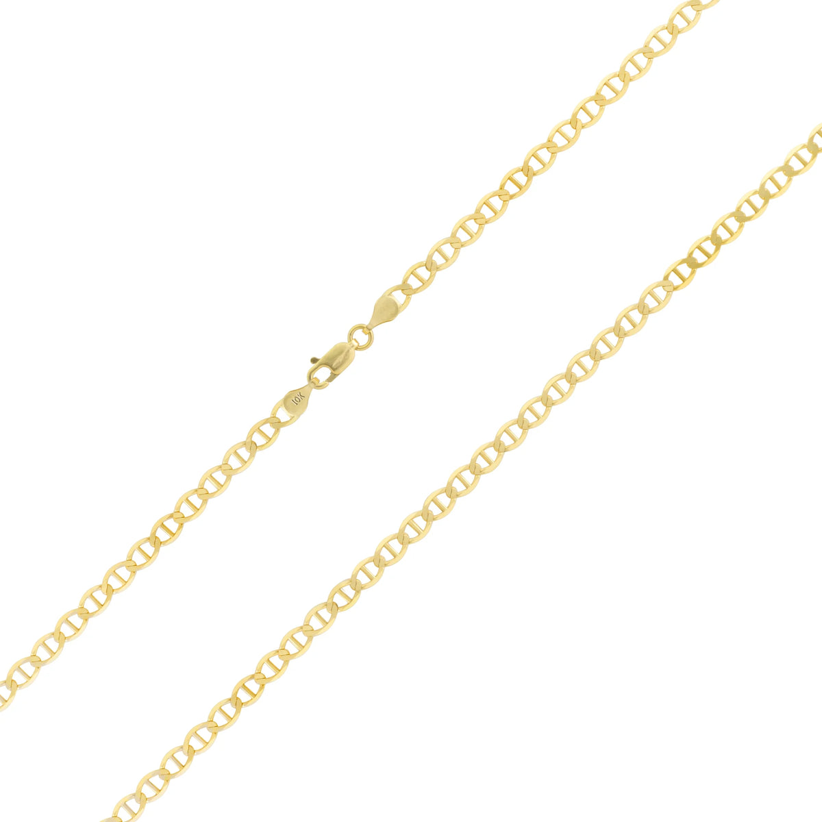10k Yellow Gold Anchor Chain Necklace 16" - 30" J8337