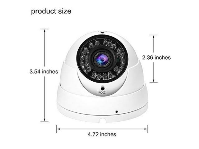 Dome Security Camera 2.8mm-12mm Varifocal Lens 100ft K3270