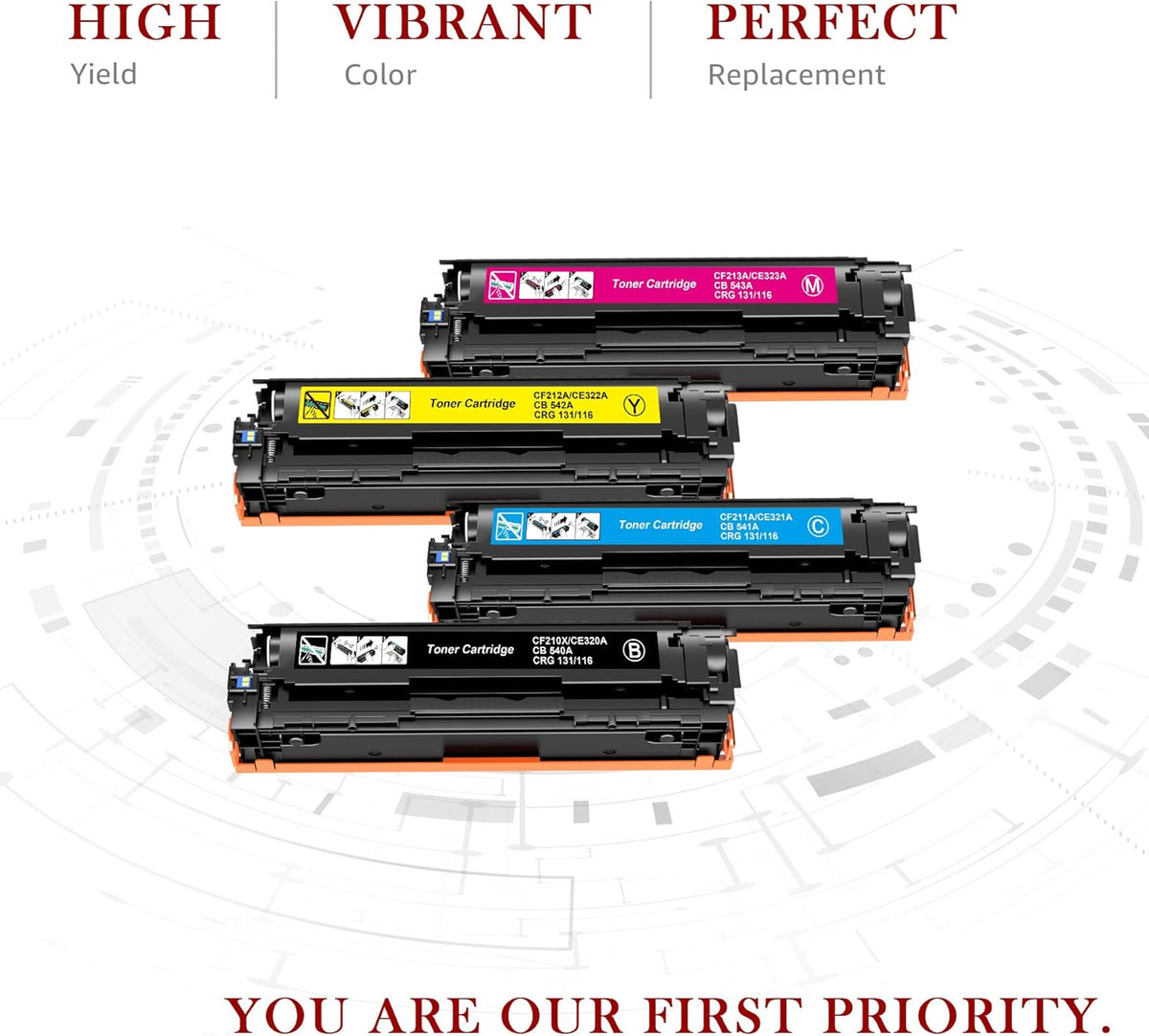 Compatible Toner Cartridges 4-Pack L217250