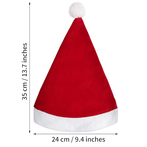 30 Pack Santa Red Hat H6689