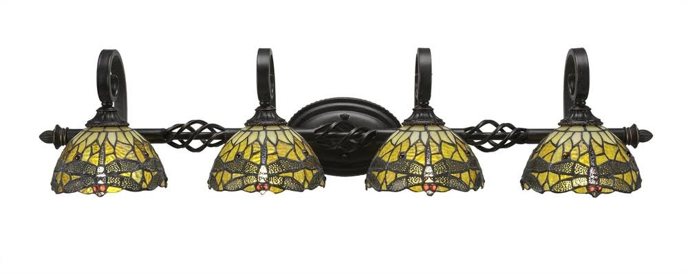 Four Light Bath Bar Dark H8155