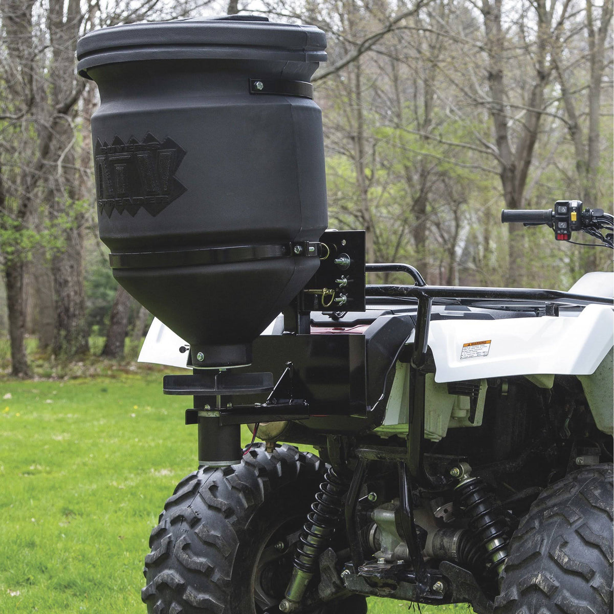 15-Gallon ATV Broadcast Spreader with Rain Cover E548