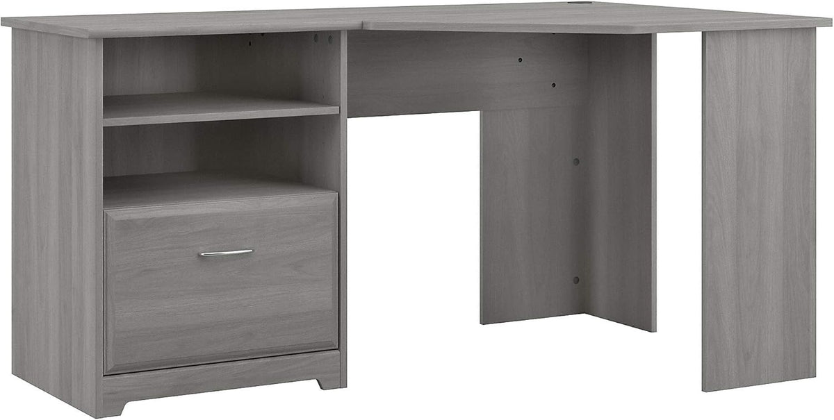 Modern Gray Corner Desk S8547