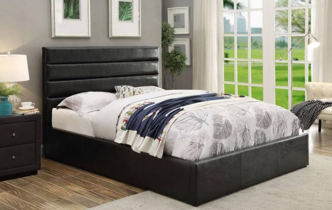 Black Storage Bed Twin V35567
