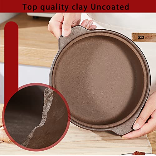 Natural Terracotta Casserole with Lids Clay Pots L303