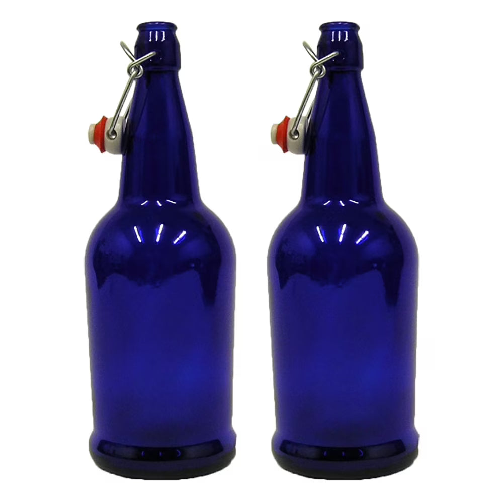 2 X 32 oz. Cobalt Blue Kombucha Bottle S263775
