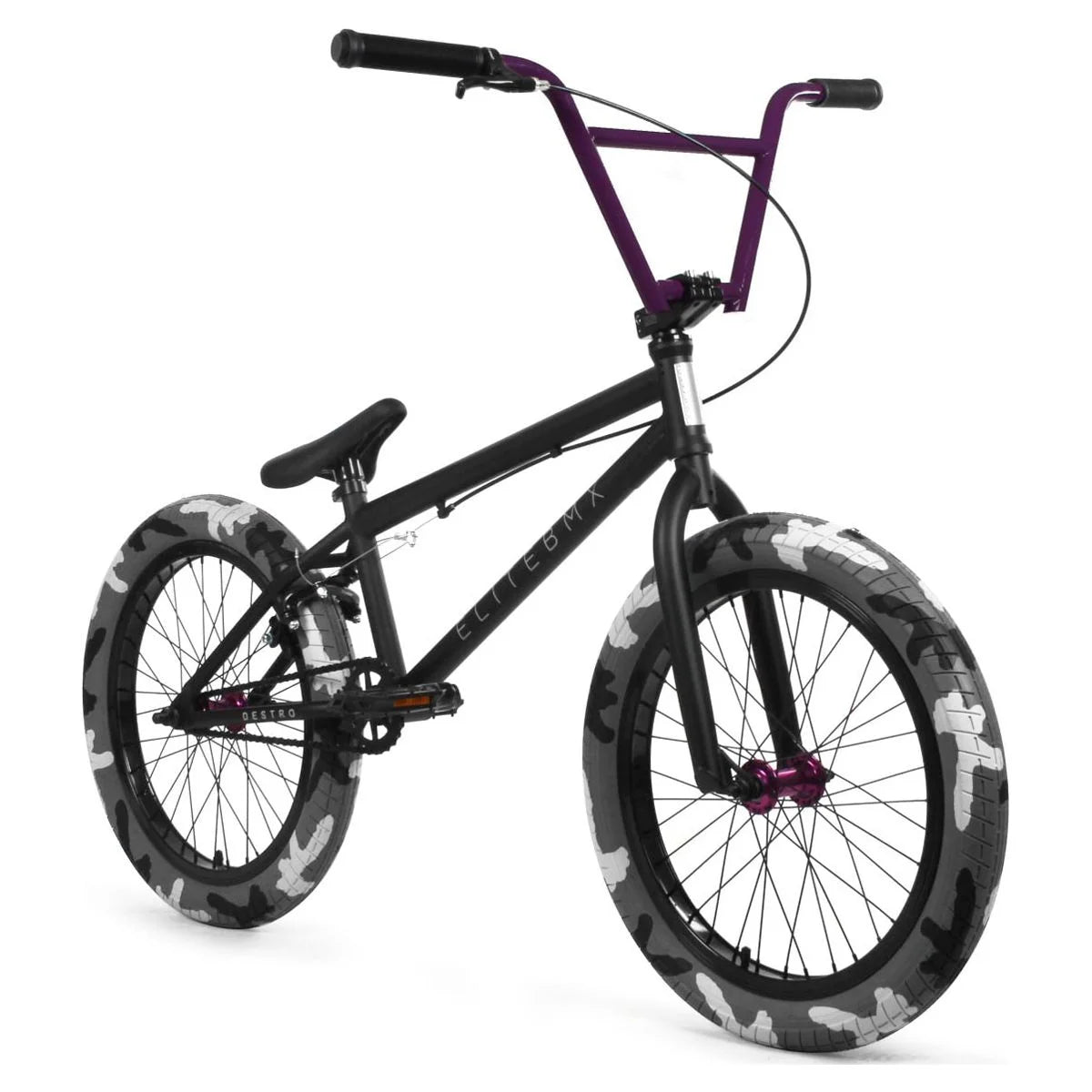 Black Camo and Purple 20 In. BMX Bike J785