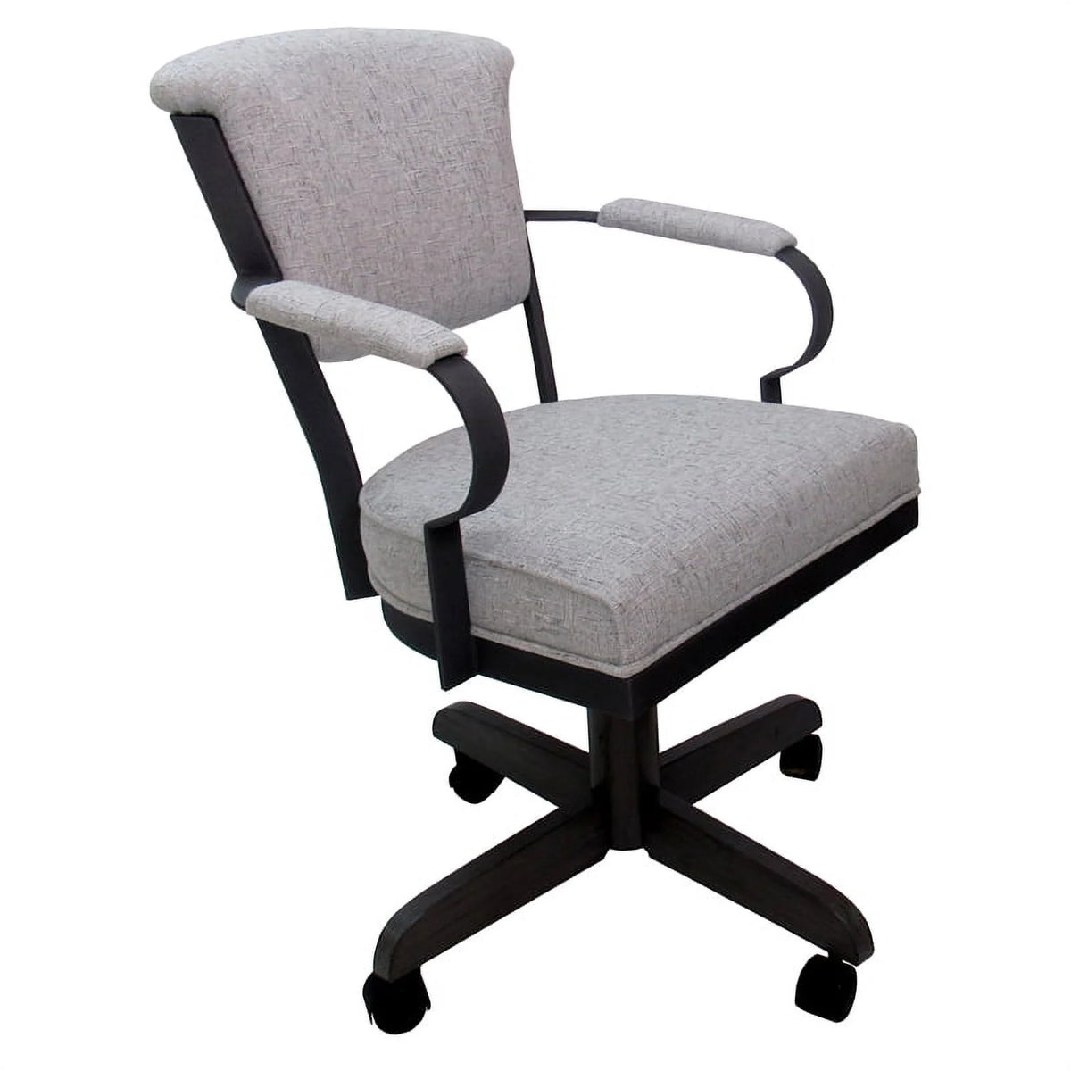 Black Swivel Metal Caster Chair Z4067