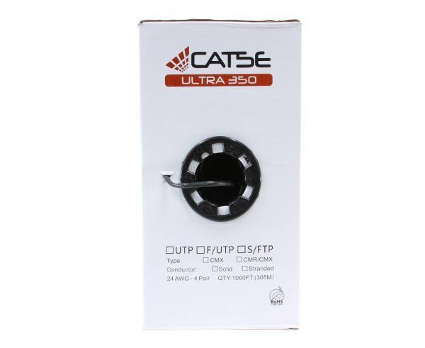 Cat5e Unshielded Bulk Ethernet Cable, CMX, Outdoor, UTP, 24 AWG, 1000ft T931348