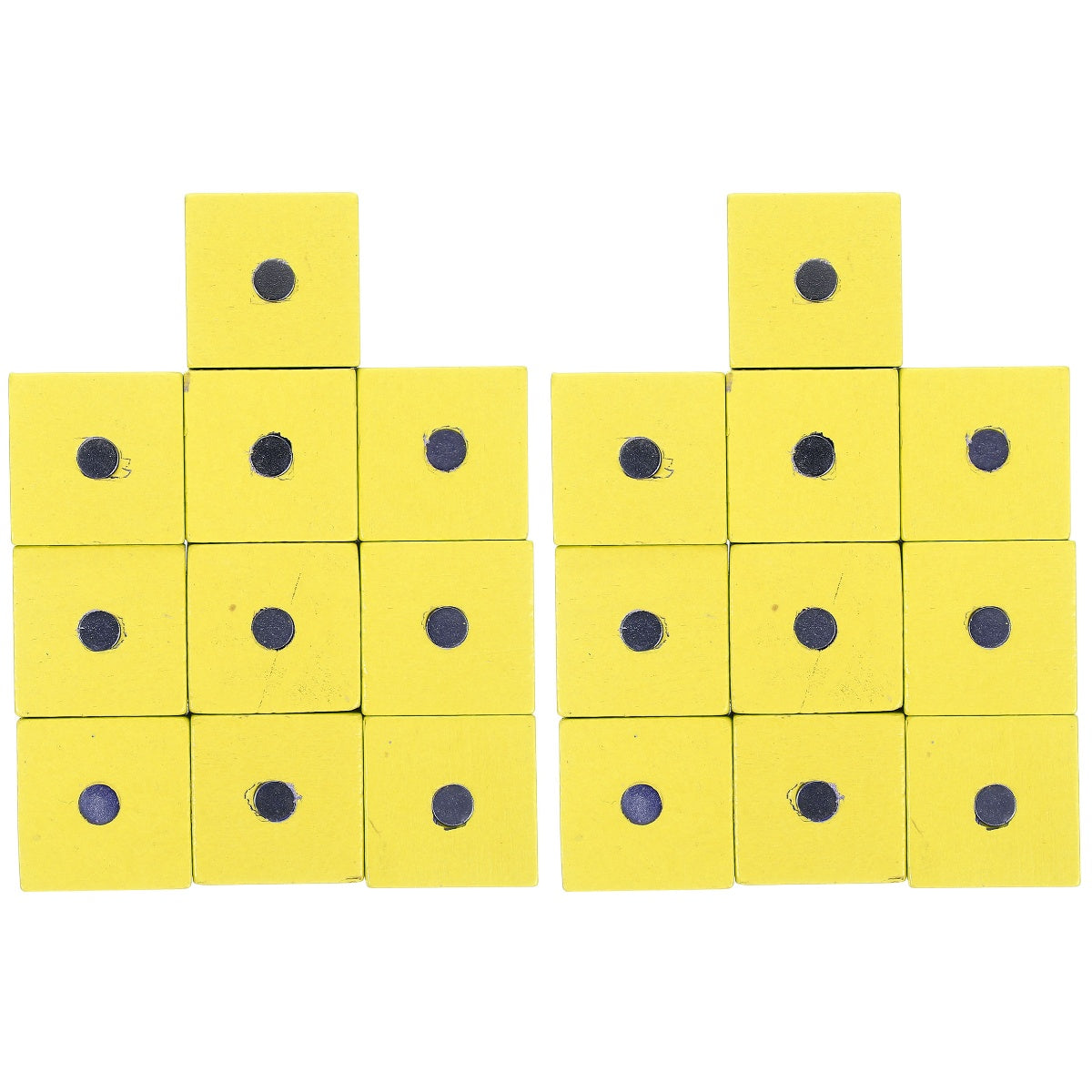 20 Pcs Magnetic Wooden Cube Blocks Z75313