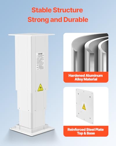Electric Lifting Column System, 176 lbs Lift Table, Adjustable Desk Column D525030