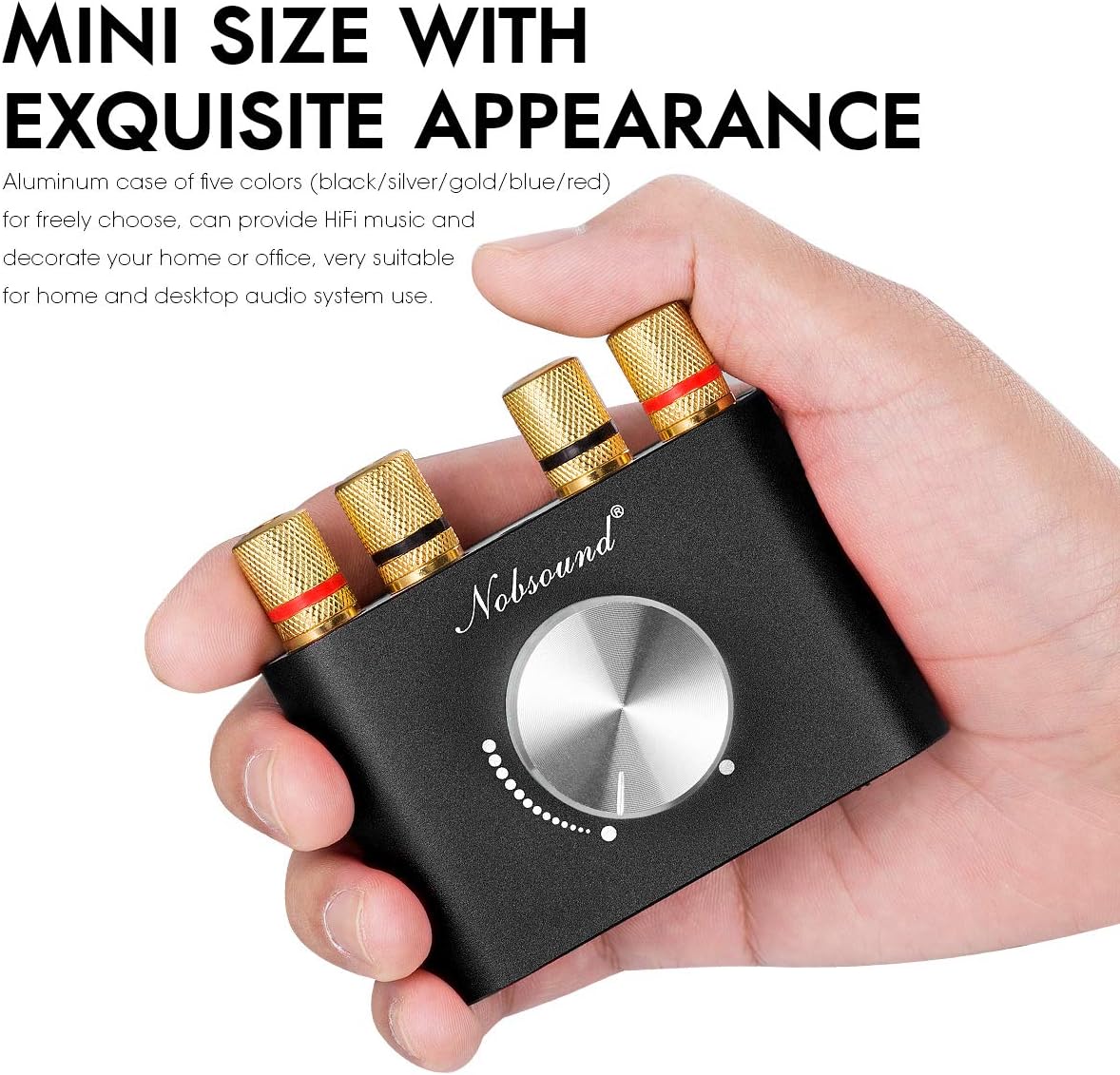 Black Mini Bluetooth Power Amplifier 50W×2 Pack of 2 Z58134