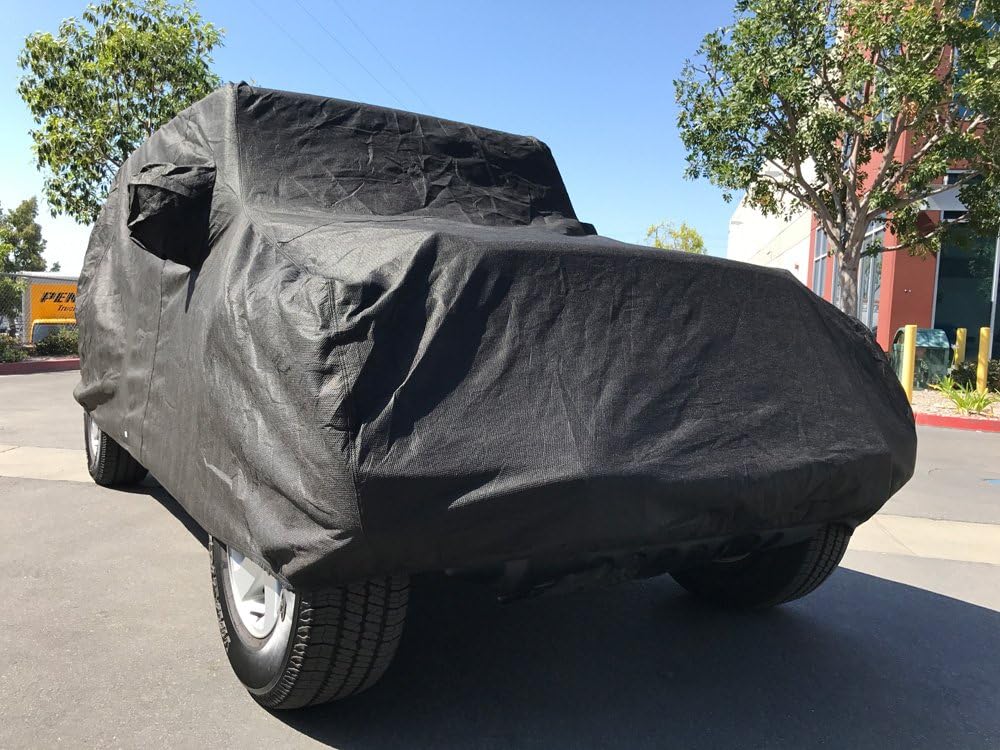Heavy Duty All Weather Black Car Cover U469