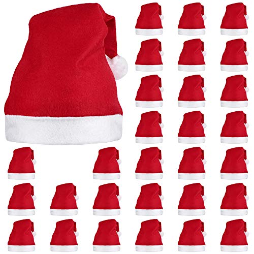 30 Pack Santa Red Hat H6689