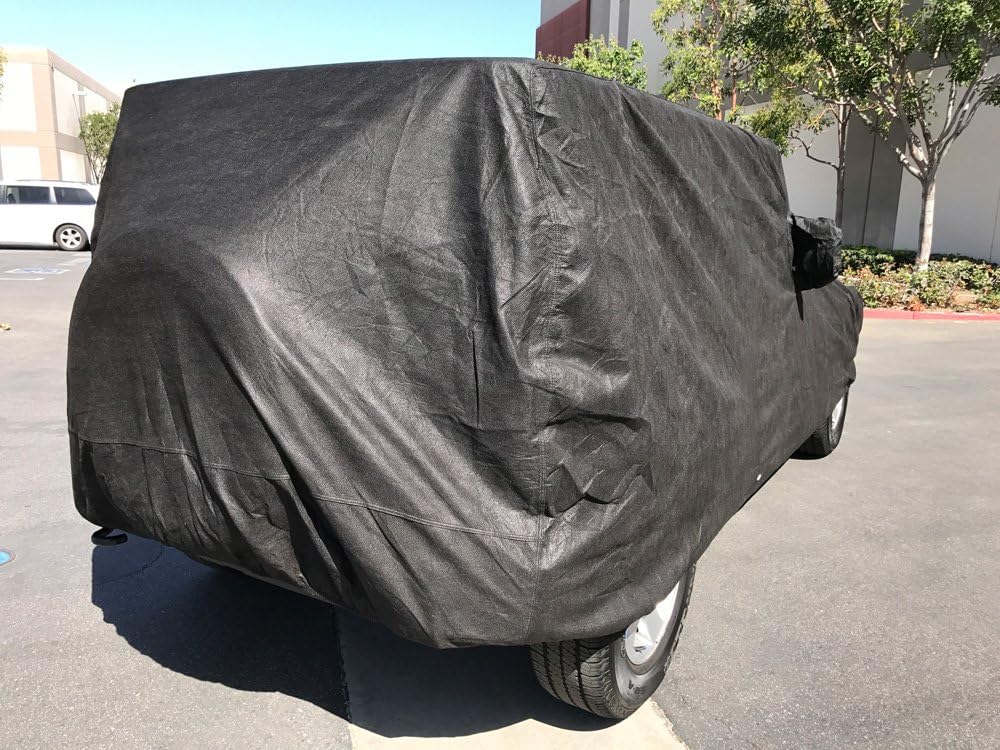 Heavy Duty All Weather Black Car Cover U469