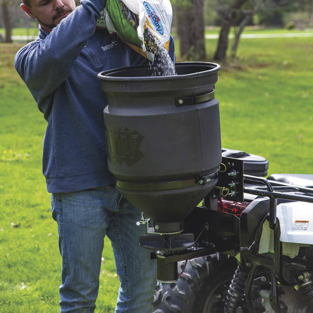 15-Gallon ATV Broadcast Spreader with Rain Cover E548