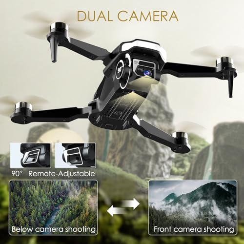 Brushless Motor Drone with Camera, 1080P HD Camera, 2 Batteries, Carrying Case A9601