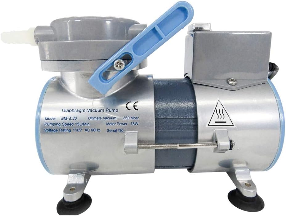 Oilless Diaphragm Vacuum Pump 12L/min 0.5CFM 110V US Plug B65300