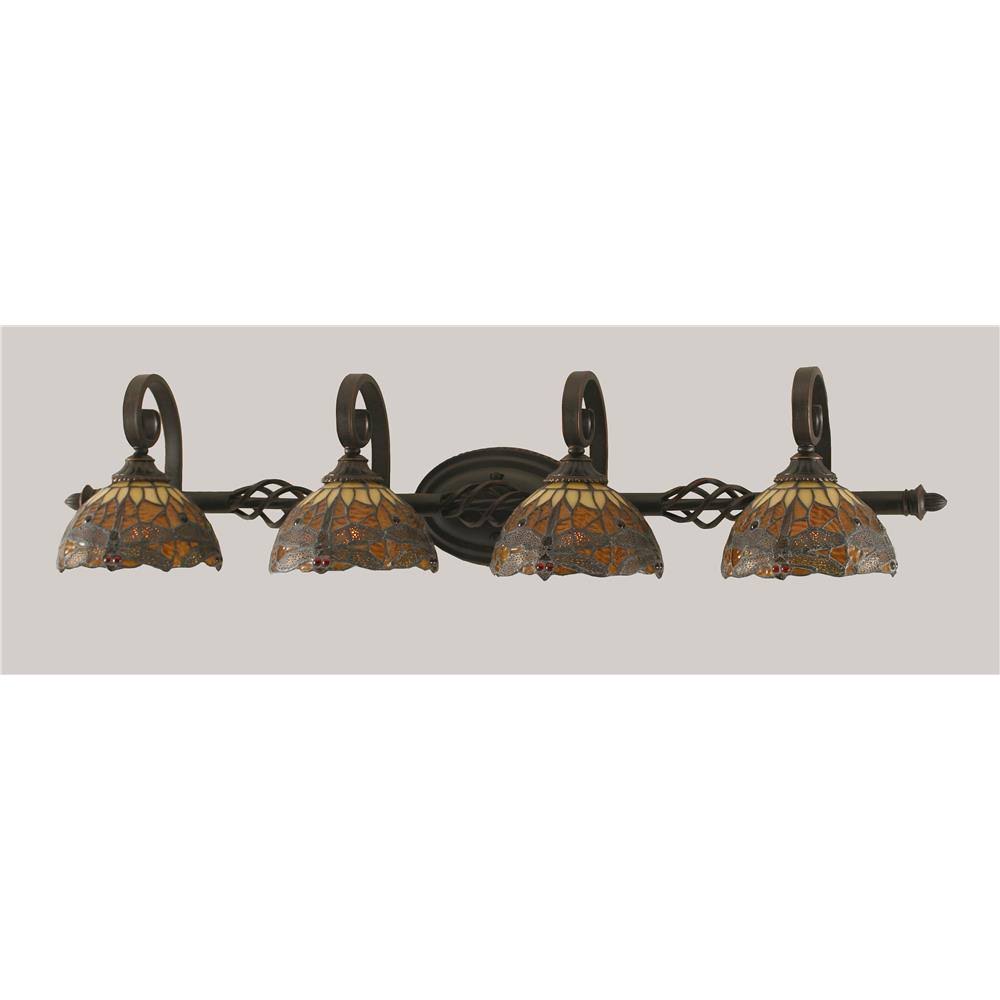 Four Light Bath Bar Dark H8155