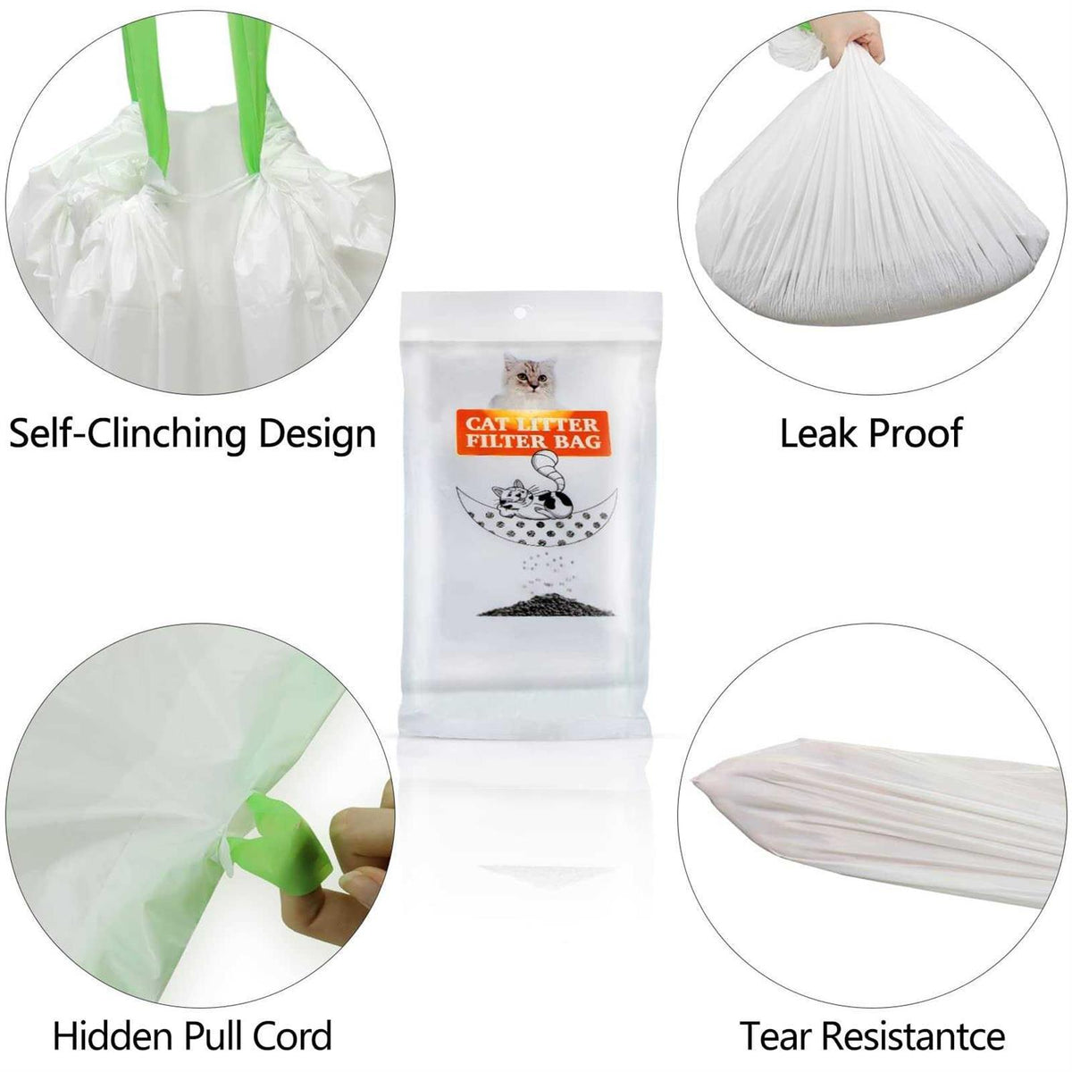 Sifting Cat Litter Box Liners Bags with Holes V6882