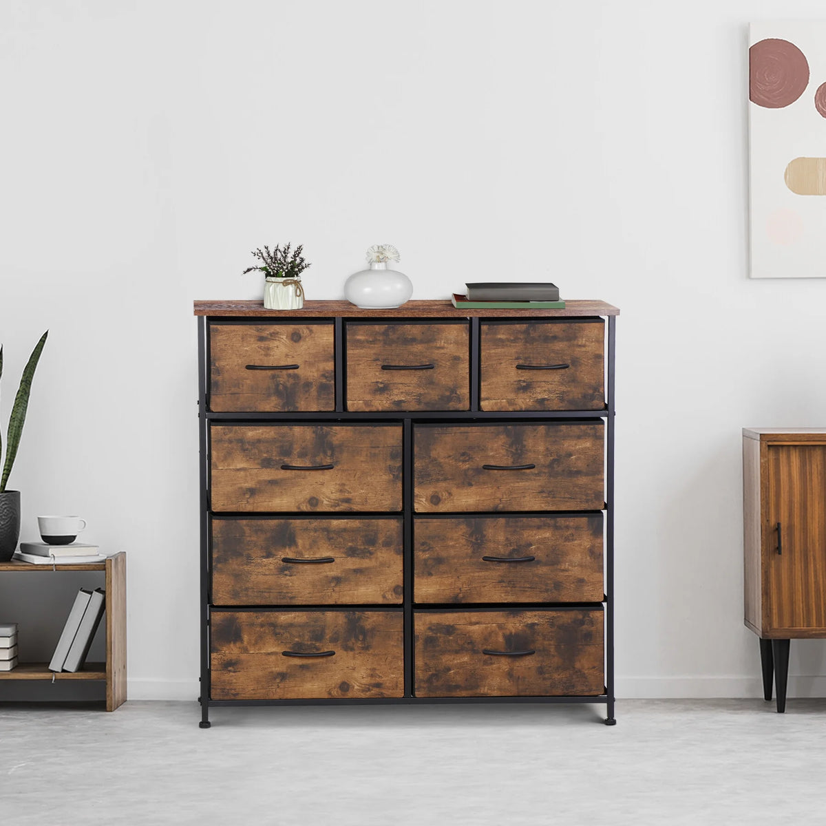 9 Drawer Fabric Storage Dresser B5744