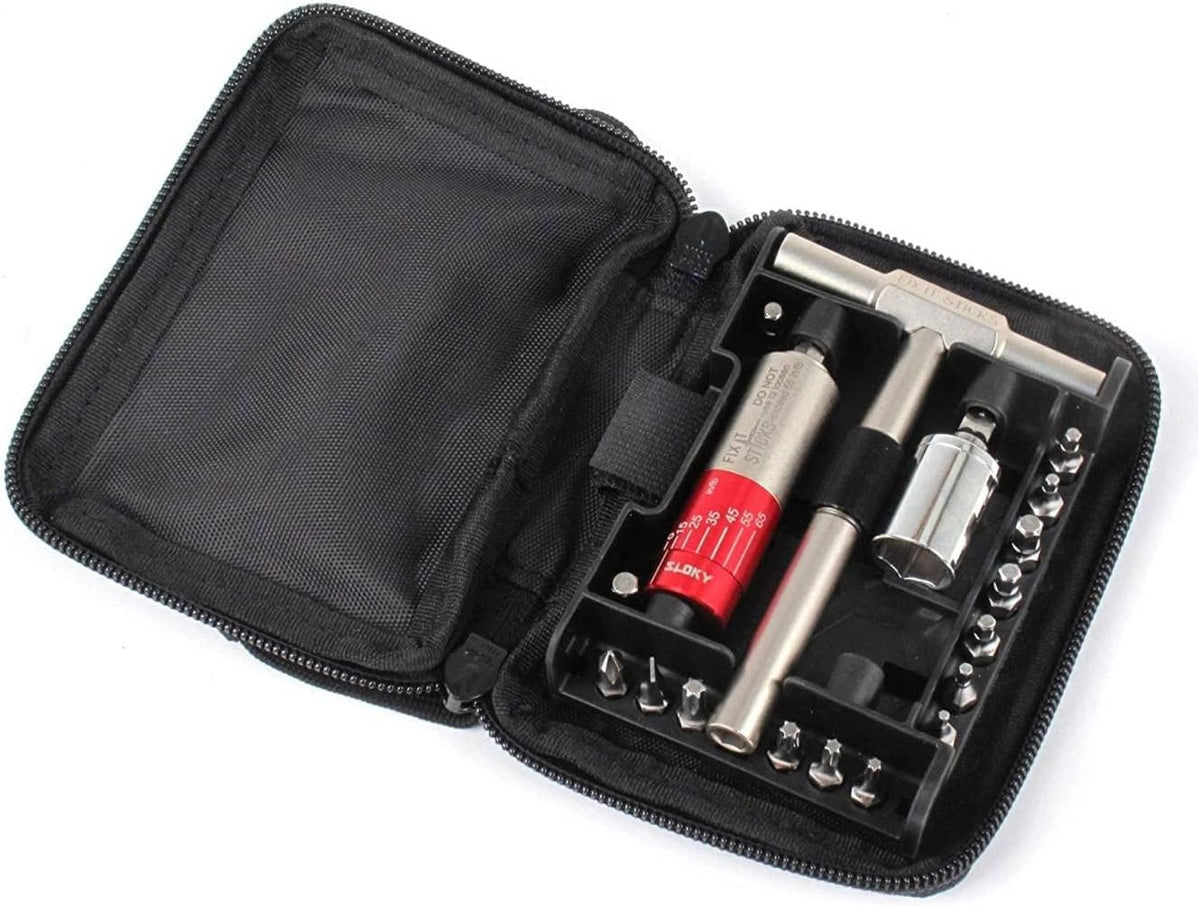15-65 Inch Lbs All-in-One Torque Driver Kit with Locking Ratcheting Wrench G9802