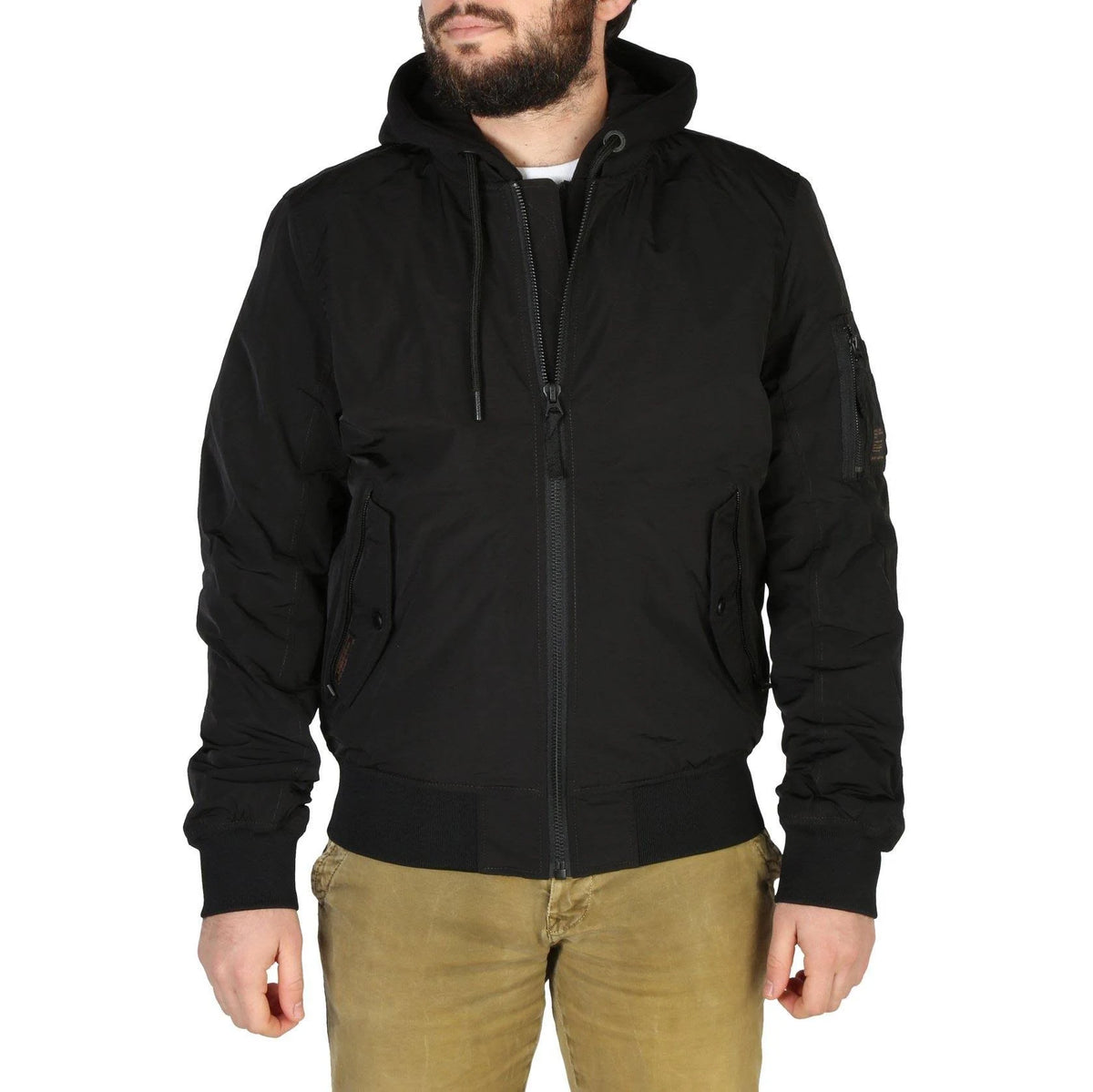 Black M Hoodie Q249