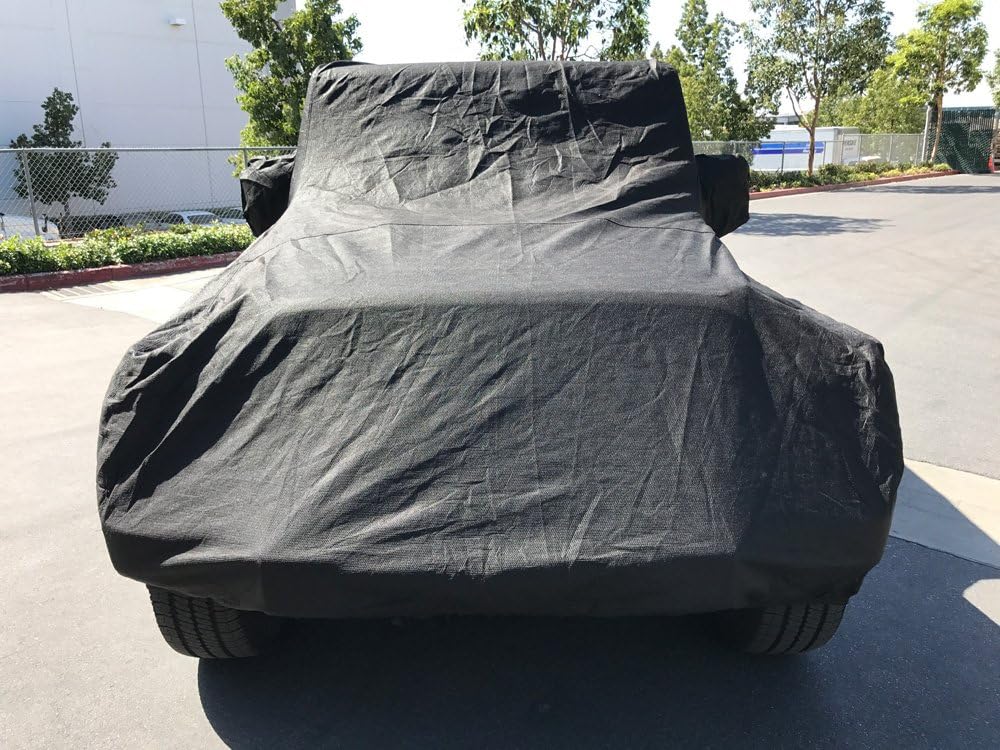 Heavy Duty All Weather Black Car Cover U469