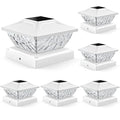 12 Pack Solar Post Cap Lights for 4x4 4.5x4.5 5x5 Posts H40747