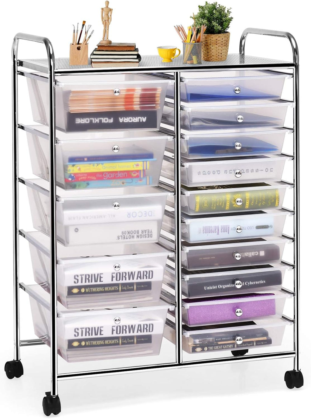 15-Drawer Rolling Storage Cart V1189