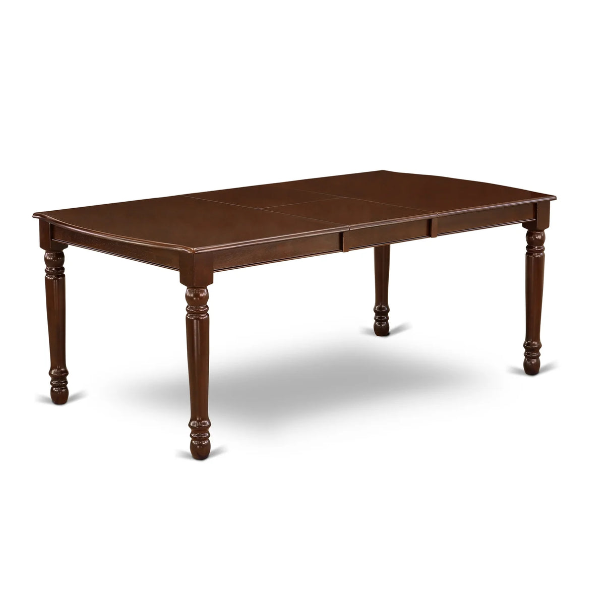 7Pc Rectangular 60/78" Family Table With 18 In Leaf And Six Microfiber Seat Chairs V9097