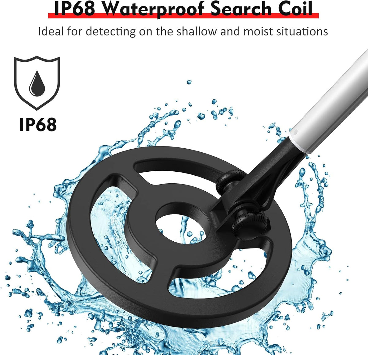 Metal Detectors for Kids, 7-inch Waterproof Search Coil, Adjustable Stem, LCD Screen, Pack of 2 C150