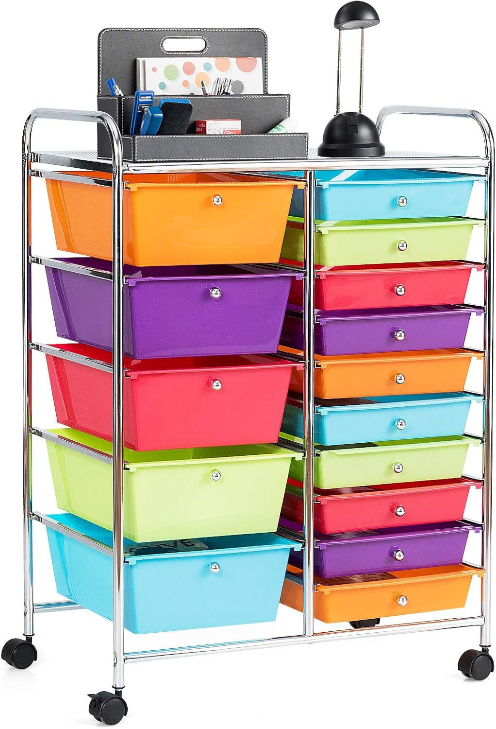 15-Drawer Rolling Storage Cart V1189