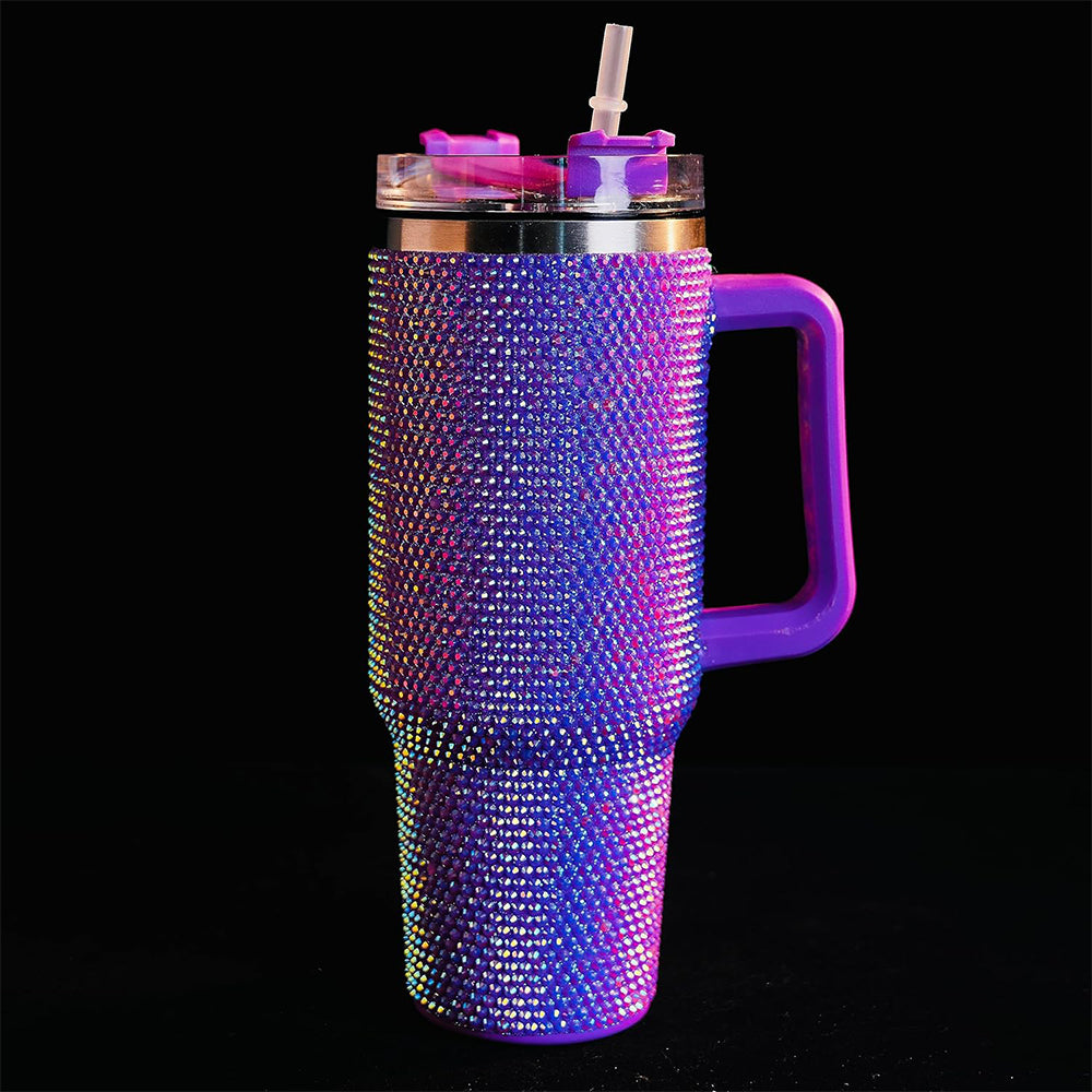 Rhinestone Stainless Steel Insulated Tumbler with Lids L170