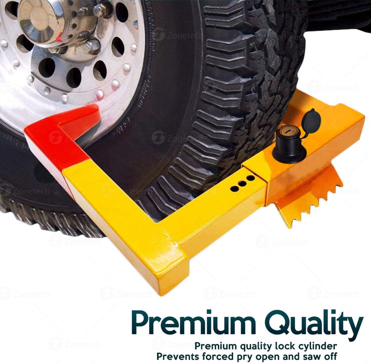 2-Pack Heavy Duty Anti-Theft Wheel Chock Lock for Trailer, Truck and SUV F34488
