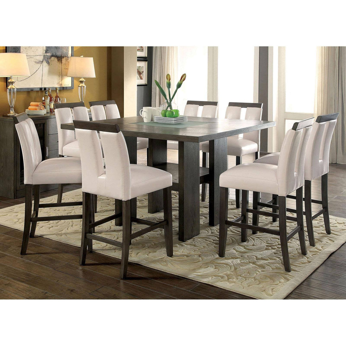 Gray Counter Height Table G8143