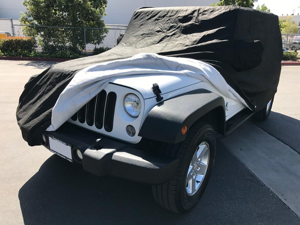 Heavy Duty All Weather Black Car Cover U469