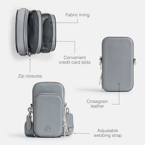 Mens Phone Crossbody In Crossgrain Leather K199