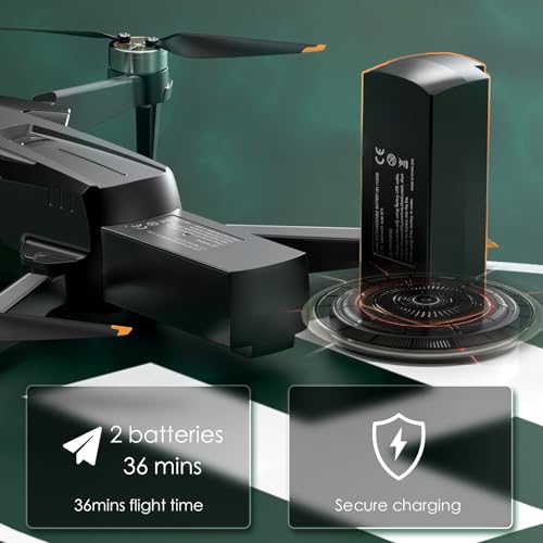 Brushless Motor Drone with Camera, 1080P HD Camera, 2 Batteries, Carrying Case A9601