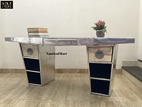 Aviator Wing Desk Aluminium Desk 72 Inches P37842