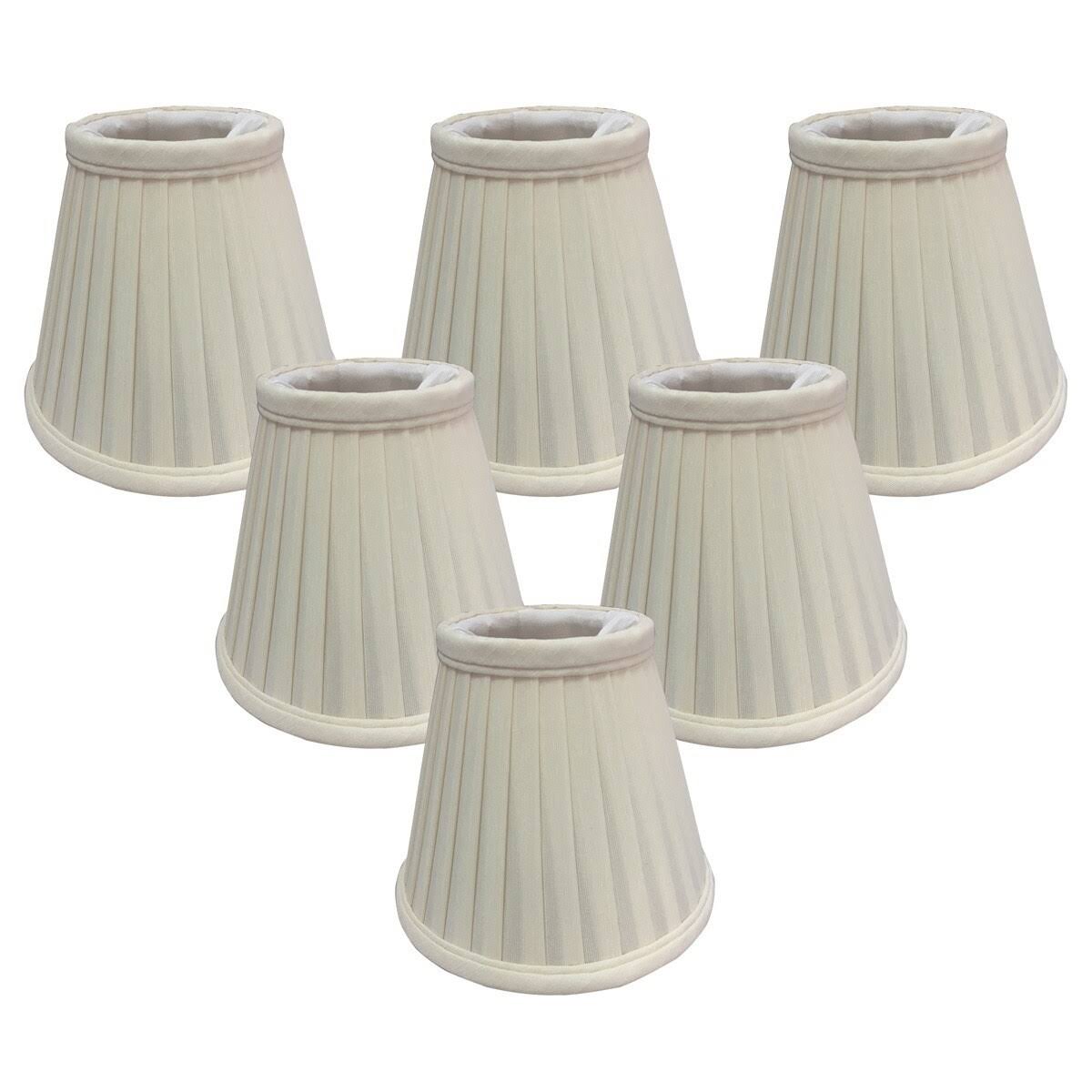 Eggshell Silk Candelabra Shade Set of 6 X807678