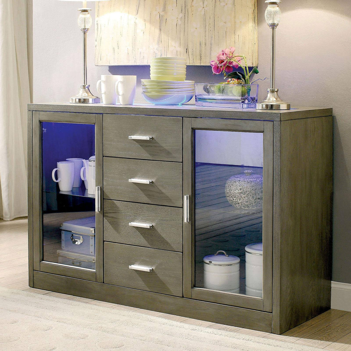 Gray Counter Height Table G8143