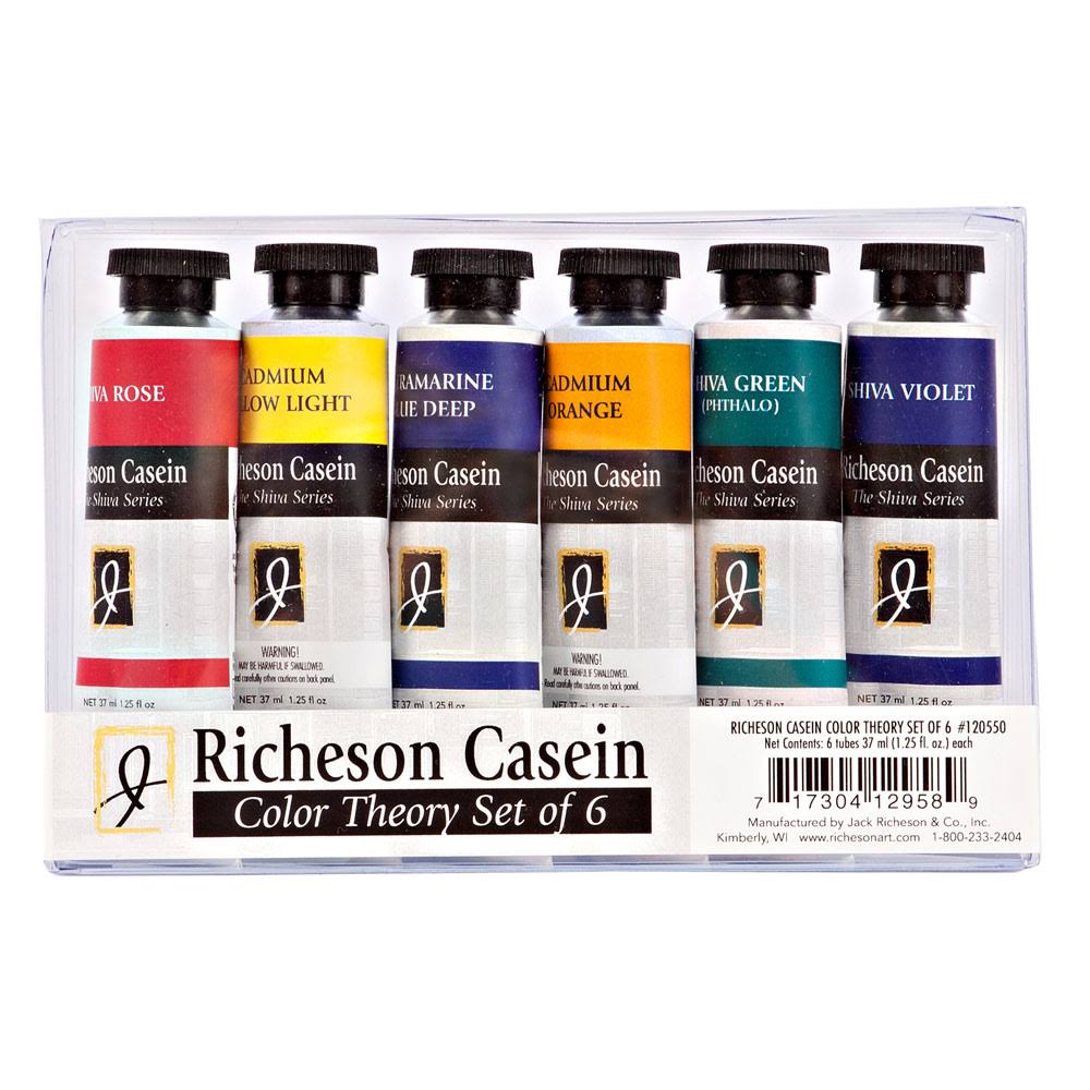 Casein Artist Color Theory Set of 6 E168