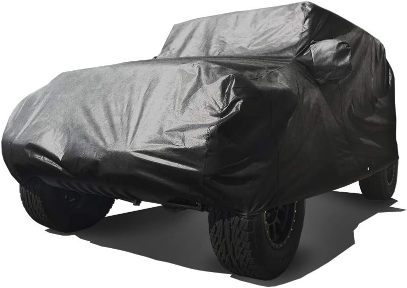 Heavy Duty All Weather Black Car Cover U469