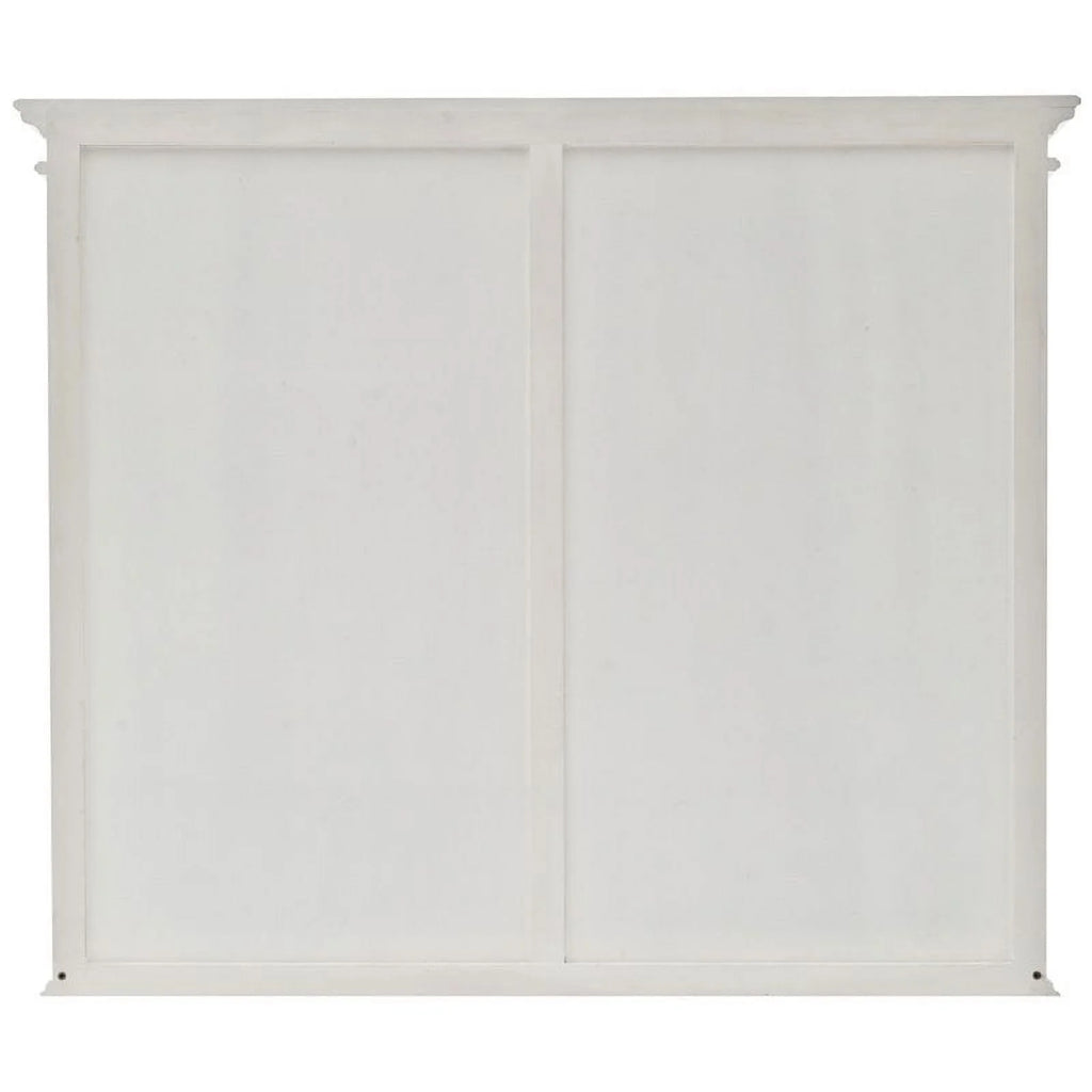 Storage Cabinet with Hutch in Pure White H773