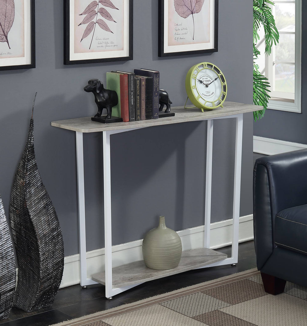 Gray/White Console Table D371216